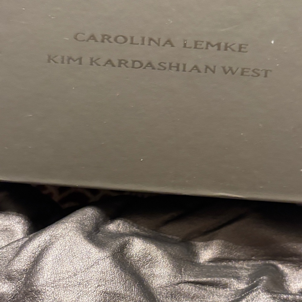 Gently Used Kim Kardashian WEST Carolina Lemke Women's GOLD Sunglasses- Chaotix - Picture 4 of 5